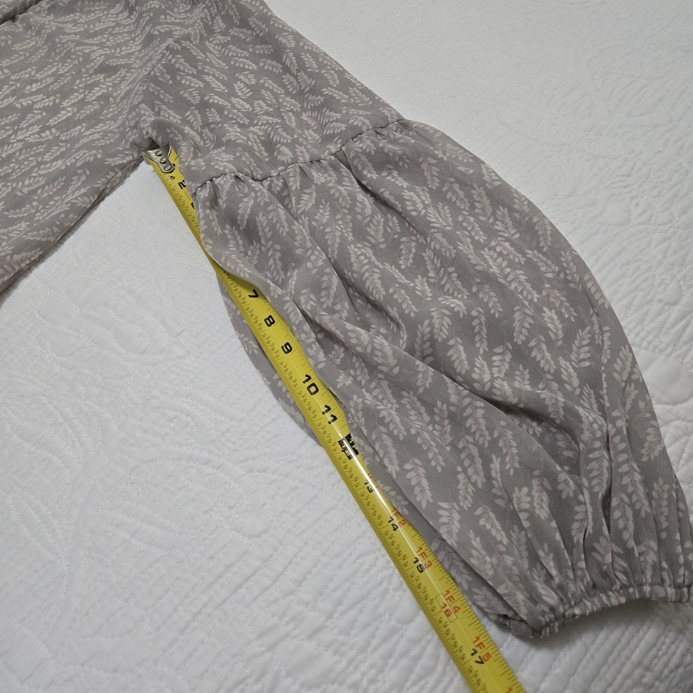 By Together + Collection‎ Womens Medium Blouse Boho Oversized Wheat Fairy Flowy - Picture 11 of 16